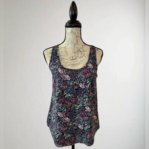 Faded Glory Multicolored Floral Tank Top